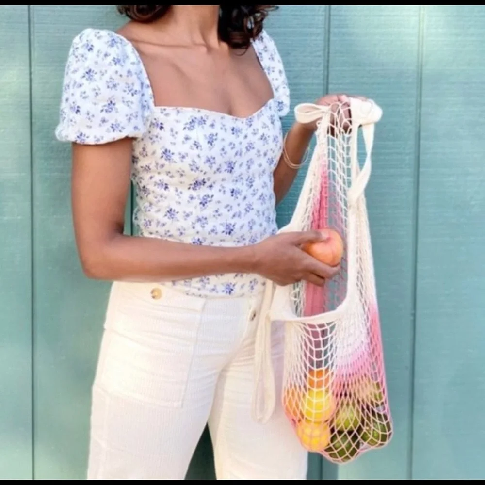 - Bohemian Bag from Camp Collection Ombre Dip Dye Market Tote NWT ✨☀️